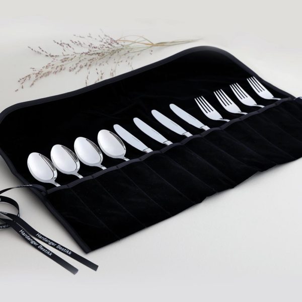 Hardanger Bestikk cutlery bag, fork, knife and spoon